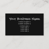 Stolzer Rabe Visitenkarte (Rückseite)