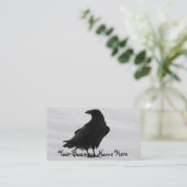 Stolzer Rabe Visitenkarte (Stehend Vorderseite)