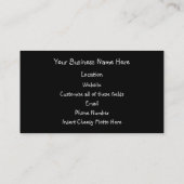 Stolzer Rabe Visitenkarte (Rückseite)