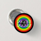 Stolzer Regenbogen des Vati-LGBT Button (Vorne & Hinten)