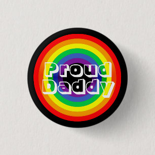 Stolzer Regenbogen des Vati-LGBT Button