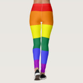 Stolzer Regenbogendruck coole Leggings (Rückseite)