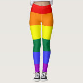 Stolzer Regenbogendruck coole Leggings (Vorderseite)
