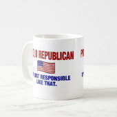 Stolzer Republikaner - ich bin wie das gerade Kaffeetasse (Vorderseite Links)