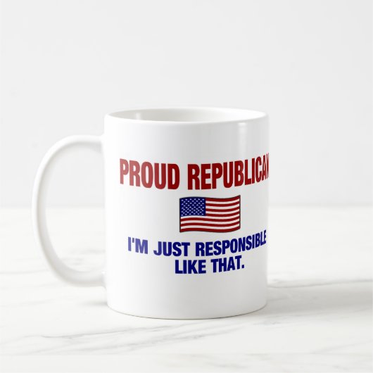 Stolzer Republikaner - ich bin wie das gerade Kaffeetasse (Links)