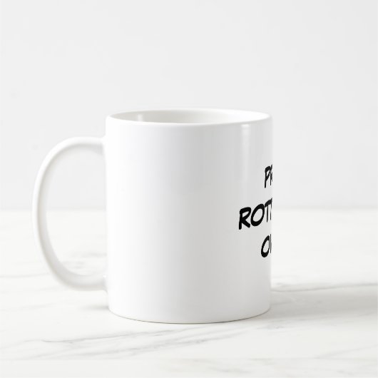 "Stolzer Rottweiler Inhaber-" Tasse (Links)