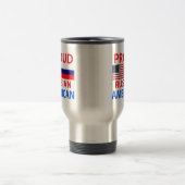 Stolzer russischer Amerikaner Reisebecher (Mittel)