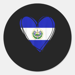 Stolzer salvadorianischer Junge Mein Hallo El Salv Runder Aufkleber