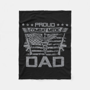Stolzer Sanitäter-Vater-Flagge USA Familien-Matchi Fleecedecke
