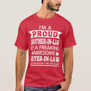 Stolzer Schwager einer großartigen Schwägerin Brot T-Shirt