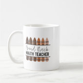 stolzer schwarzer Mathelehrer, Schwarzer Geschicht Kaffeetasse (Links)