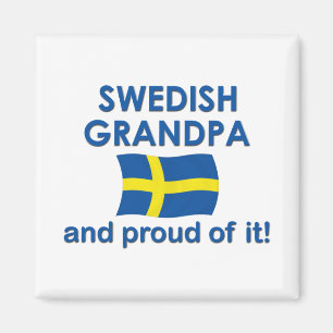 Stolzer schwedischer Großvater Magnet