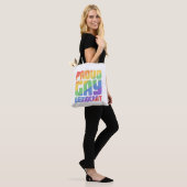 Stolzer schwuler Demokrat lustiger LGBT Tasche (Am Model)