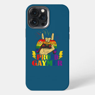 Stolzer schwuler lustiger Hand-Gamer, stolz LGBT iPhone 13 Pro Max Hülle