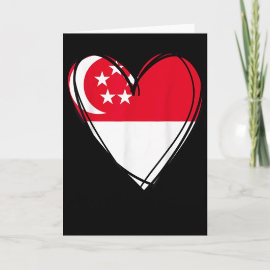 Stolzer singareischer Junge Mädchen Tante Vater Mu Karte (Vorderseite)