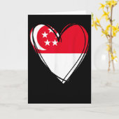 Stolzer singareischer Junge Mädchen Tante Vater Mu Karte (Gelbe Blume)