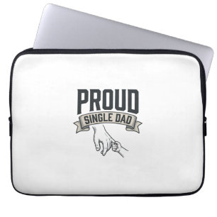 Stolzer Single-Vater Vintage-Gravur-Shirt-Design_1 Laptopschutzhülle