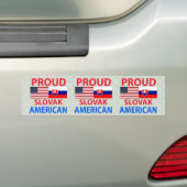 Stolzer slowakischer Amerikaner Autoaufkleber (Auf Auto)