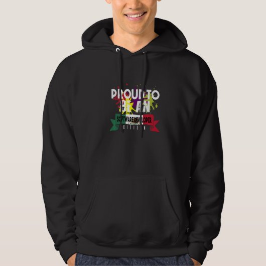 Stolzer Software-Entwickler Bürger Beruf Karriere Hoodie (Vorderseite)