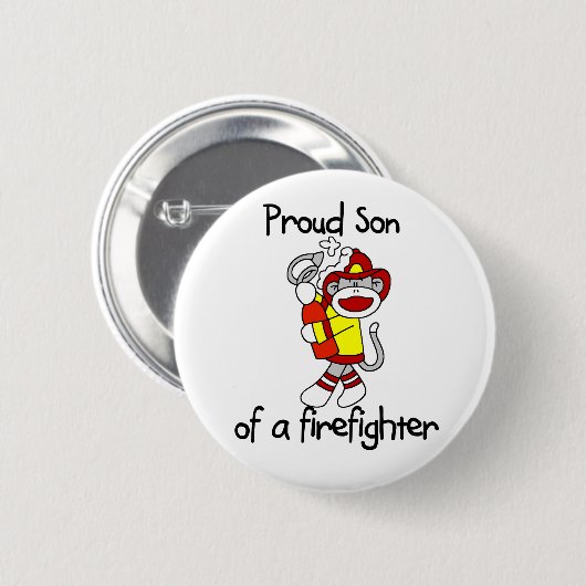 Stolzer Sohn des Feuerwehrmanns Button (Vorne & Hinten)
