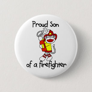 Stolzer Sohn des Feuerwehrmanns Button