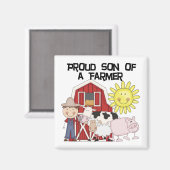 Stolzer Sohn ein Bauers-der T-Shirts und der Magnet (Vorderseite/Rückseite)