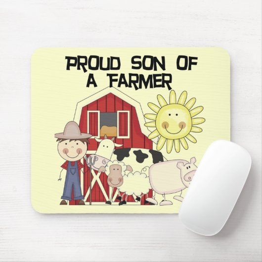 Stolzer Sohn ein Bauers-der T-Shirts und der Mousepad (Mit Mouse)