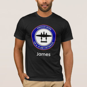 Stolzer Sohn einer Frau P-38 Veteran T-Shirt