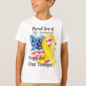 Stolzer Sohn eines Helden-Kinder T-Shirt (Vorderseite)