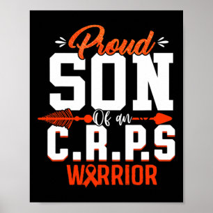 Stolzer Sohn eines Kriegers des Crps Monat Orange Poster