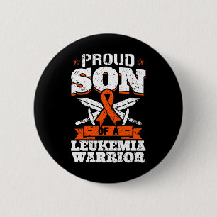 Stolzer Sohn eines Leukämie-Kriegers Kinderbewusst Button
