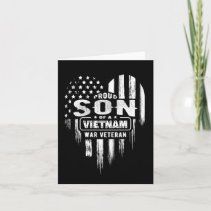 Stolzer Sohn Vietnam-Veteran Vater Veterans Day Karte