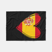 Stolzer spanischer Junge Mädchen Tante Vater Mutte Fleecedecke (Vorderseite (Horizontal))