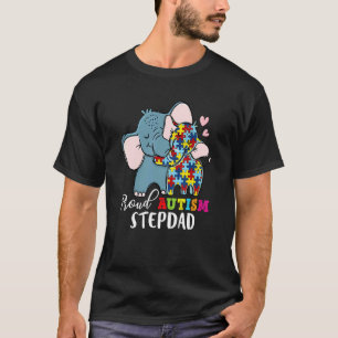 Stolzer Stiefvater Autismus-Bewusstsein Familie pa T-Shirt
