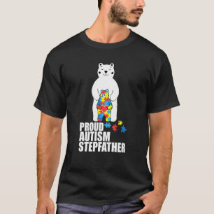 Stolzer Stiefvater-Bär T-Shirt zum Thema Autismus-