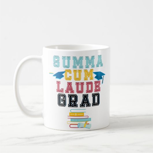 Stolzer Summa mit Laude Absolvent-Uni-Kaffee-Tasse Kaffeetasse (Links)