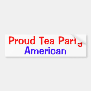 Stolzer Tee-Party-Amerikaner Autoaufkleber