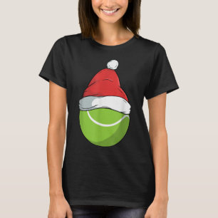 Stolzer Tennis Weihnachtsmann Hut Weihnachten Smas T-Shirt