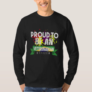 Stolzer Tierarzt Bürger Beruf Karriere Arbeiter T-Shirt