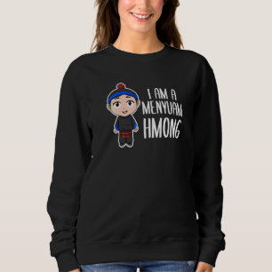 Stolzer traditioneller Hmong Miao Junge Mann Hmoob Sweatshirt