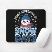 Stolzer Unterstützer Schnee Tage Schneemann Winter Mousepad (Mit Mouse)