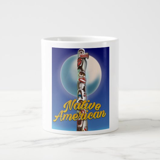 Stolzer Ureinwohner Amerikas Jumbo-Tasse (Vorderseite)