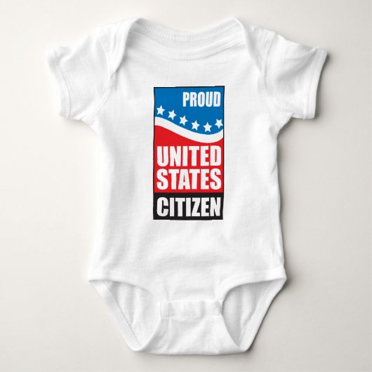 Stolzer US-Bürger Baby Strampler (Vorderseite)