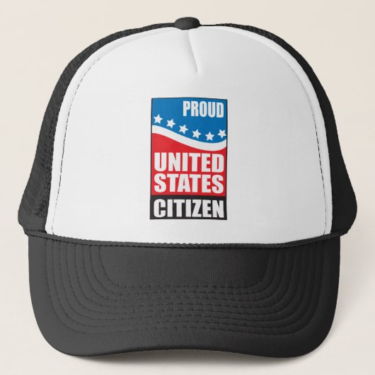 Stolzer US-Bürger Truckerkappe (Vorderseite)