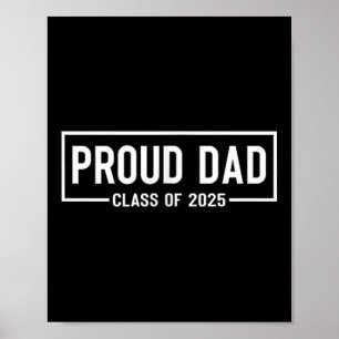 Stolzer Vater 2025 Absolvent Vater Senior 25 Gradu Poster
