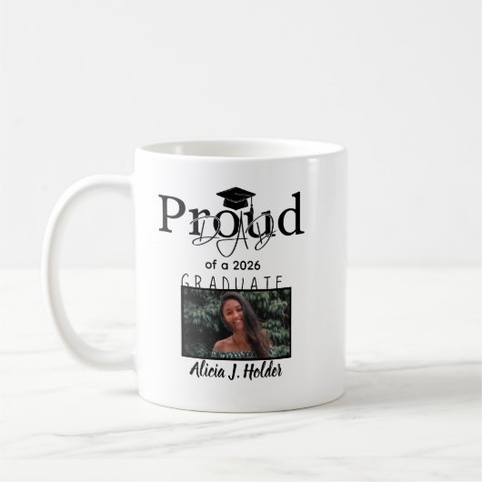 Stolzer Vater 2026 Absolvent Abschlussgeschenk Vat Kaffeetasse (Links)