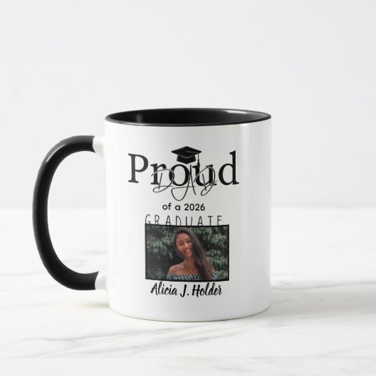 stolzer Vater 2026 Absolvent Abschlussgeschenk Vat Tasse (Links)