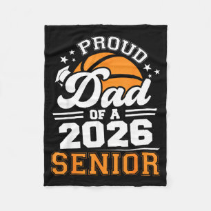 Stolzer Vater 2026 Senior Basketball Kunstwerk Fleecedecke