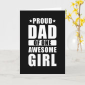 Stolzer Vater A Tochter Karte (Gelbe Blume)