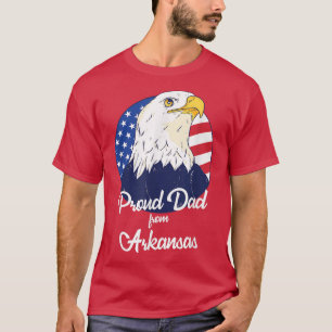 Stolzer Vater aus Arkansas glücklicher Vatertag T-Shirt
